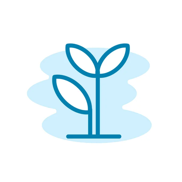 Büyüme Ikonunun Maj Vektörü Grafiği Filizlenmeye Uygun Bitki Doğa Bahçıvanlık — Stok Vektör
