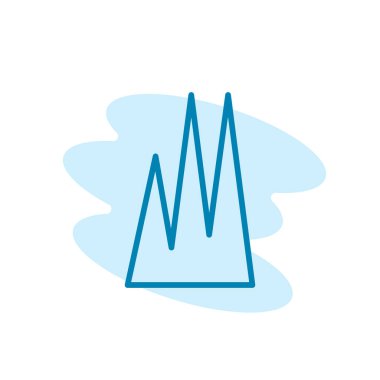 Çim simgesinin çizim vektörü grafiği. Doğa, bitki, bahçe, arka plan vs. için uygun.