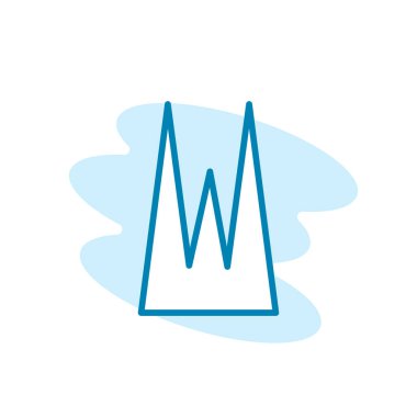 Çim simgesinin çizim vektörü grafiği. Doğa, bitki, bahçe, arka plan vs. için uygun.