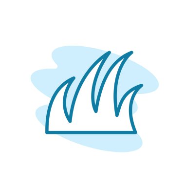 Çim simgesinin çizim vektörü grafiği. Doğa, bitki, bahçe, arka plan vs. için uygun.