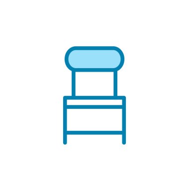 Sandalye simgesinin illüstrasyon vektörü grafiği. Ofis, iç mekan, mobilya vs. için uygun.