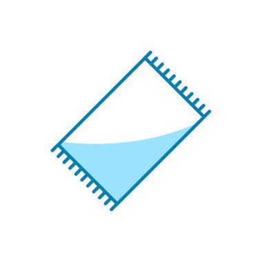 Battaniye ikonunun İmaj Vektörü grafiği. Kapak, yatak, yatak odası, rahat vesaire için uygun.