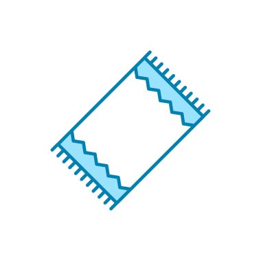 Battaniye ikonunun İmaj Vektörü grafiği. Kapak, yatak, yatak odası, rahat vesaire için uygun.
