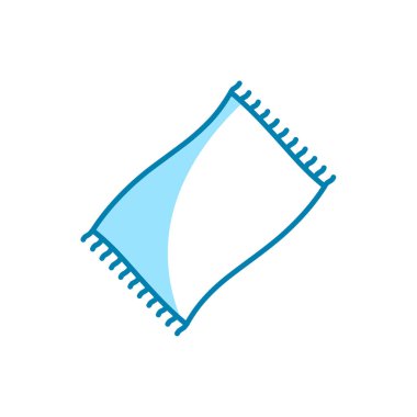 Battaniye ikonunun İmaj Vektörü grafiği. Kapak, yatak, yatak odası, rahat vesaire için uygun.