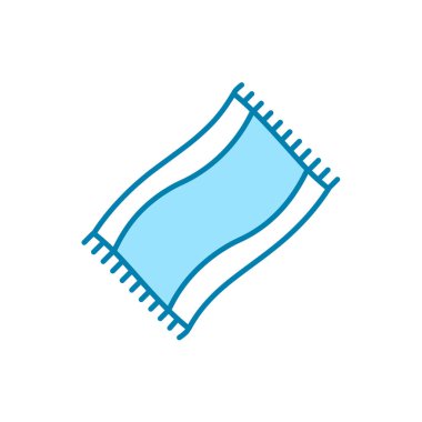 Battaniye ikonunun İmaj Vektörü grafiği. Kapak, yatak, yatak odası, rahat vesaire için uygun.