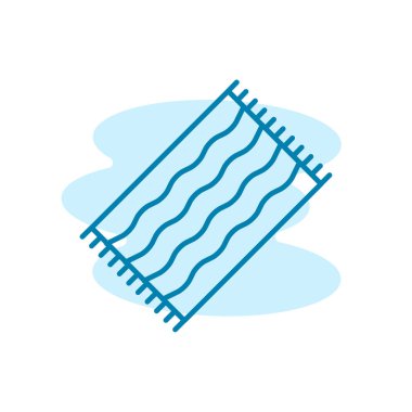 Battaniye ikonunun İmaj Vektörü grafiği. Kapak, yatak, yatak odası, rahat vesaire için uygun.