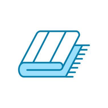 Battaniye ikonunun İmaj Vektörü grafiği. Kapak, yatak, yatak odası, rahat vesaire için uygun.