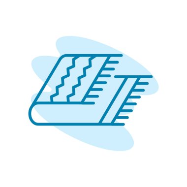 Battaniye ikonunun İmaj Vektörü grafiği. Kapak, yatak, yatak odası, rahat vesaire için uygun.