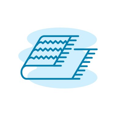 Battaniye ikonunun İmaj Vektörü grafiği. Kapak, yatak, yatak odası, rahat vesaire için uygun.