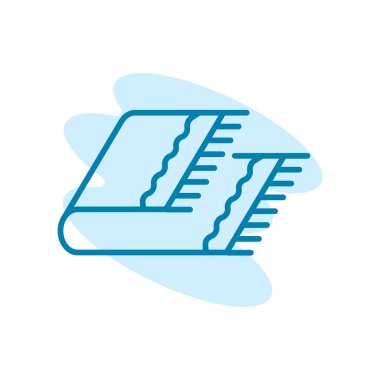 Battaniye ikonunun İmaj Vektörü grafiği. Kapak, yatak, yatak odası, rahat vesaire için uygun.