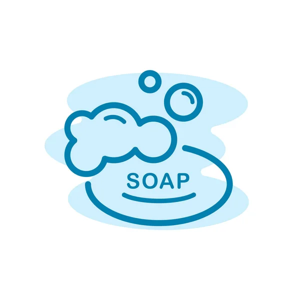 肥皂图标的说明性矢量图形 适合清洁 健康等 — 图库矢量图片