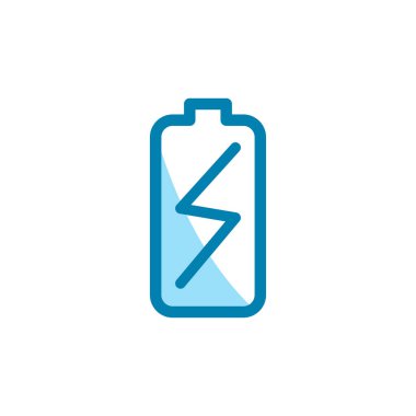 Batarya ikonunun illüstrasyon vektörü grafiği. Güç, yük, alkali, enerji vs. için uygun.