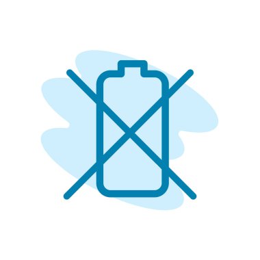 Batarya ikonunun illüstrasyon vektörü grafiği. Güç, yük, alkali, enerji vs. için uygun.