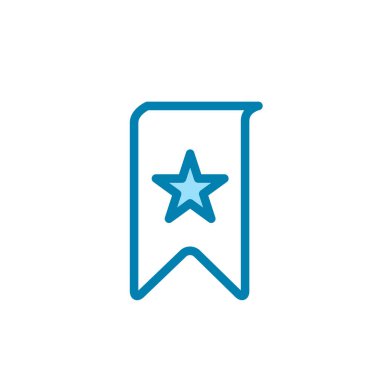 Yer imi simgesinin İllüstrasyon Vektörü grafiği. Okuma, etiket, rehber, favori vs. için uygun.