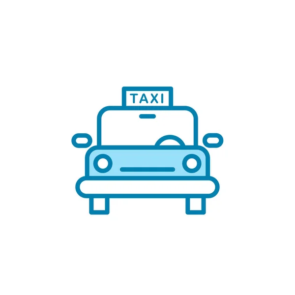 Ilustración Vector Gráfico Del Icono Del Taxi Apto Para Transporte — Vector de stock