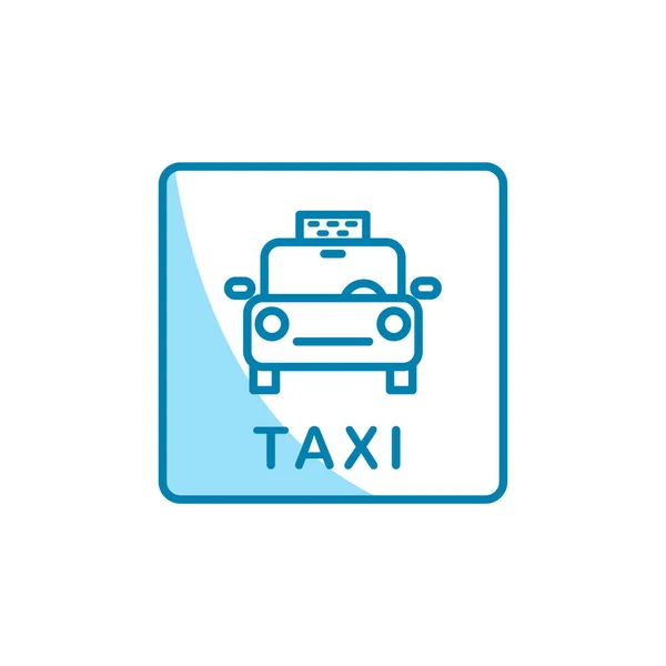 Ilustración Vector Gráfico Del Icono Del Taxi Apto Para Transporte — Vector de stock