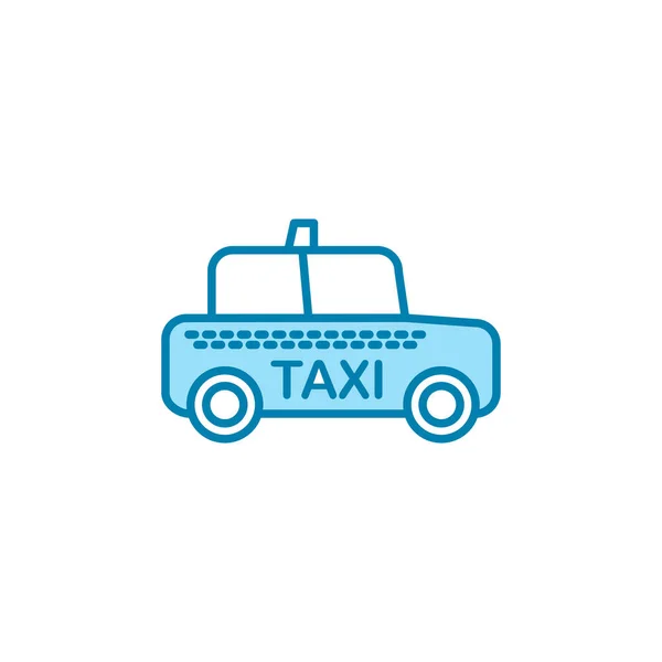 Ilustración Vector Gráfico Del Icono Del Taxi Apto Para Transporte — Vector de stock