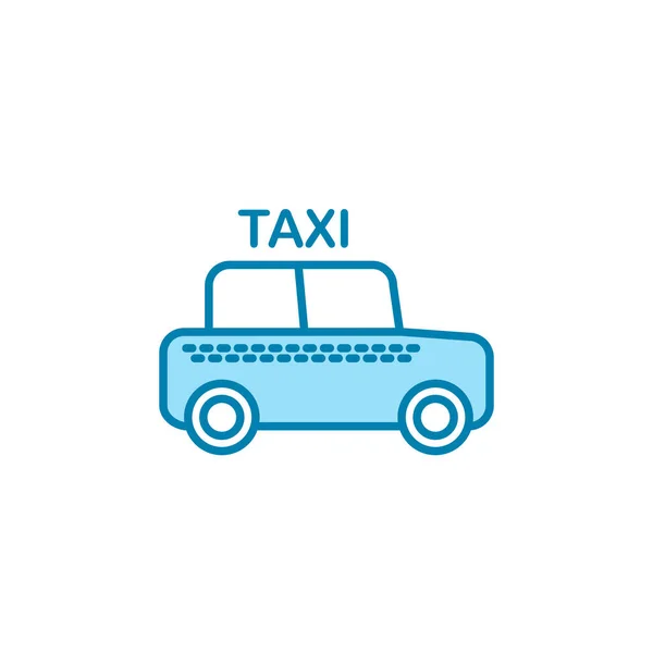 Ilustración Vector Gráfico Del Icono Del Taxi Apto Para Transporte — Vector de stock