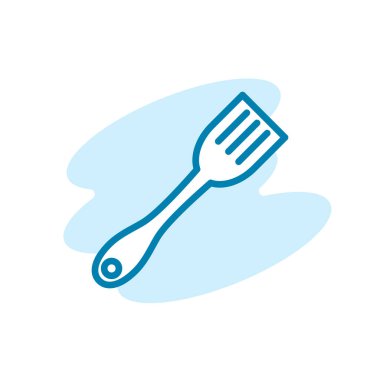 Spatula simgesinin İllüstrasyon Vektörü grafiği. Yemek, mutfak, yemek, şef vesaire için uygun..