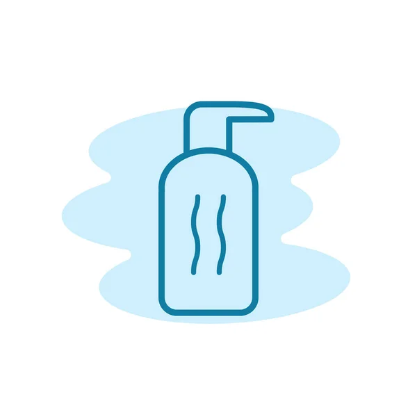 洗发水瓶图标的说明性矢量图形 适合集装箱 淋浴器等 — 图库矢量图片