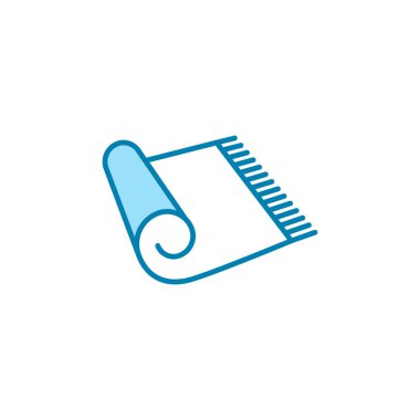 Halı ikonunun illüstrasyon vektörü grafiği. Zemin, döşek, kumaş vs. için uygun.