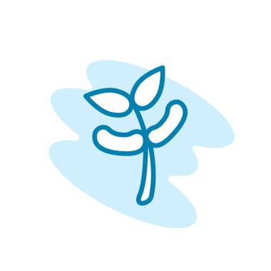 Tohum ikonunun İllüstrasyon Vektörü grafiği. Bitki, büyüme, bahçıvanlık, tohum vs. için uygun.