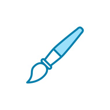 Boya fırçası ikonunun çizim vektörü grafiği. Çizim, resim, tasarım, eğitim vs. için uygun.