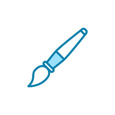 Boya fırçası ikonunun çizim vektörü grafiği. Çizim, resim, tasarım, eğitim vs. için uygun.