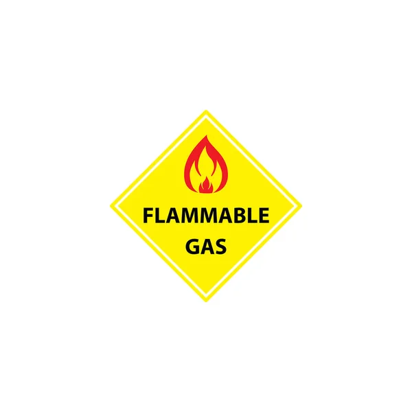 Illustration Vector Graphic Flammable Logo — Stock Vector