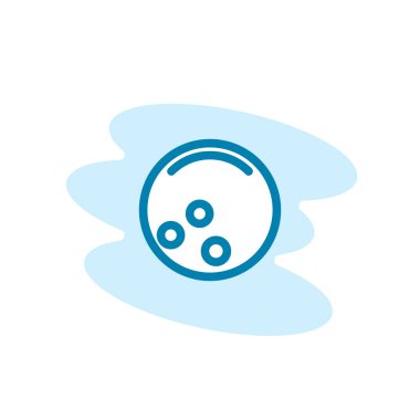 Bowling ikonu şablonunun İllüstrasyon Vektörü grafiği