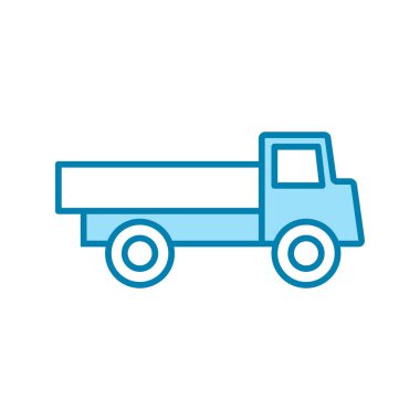 Kamyon simgesi şablonunun İllüstrasyon Vektörü grafiği