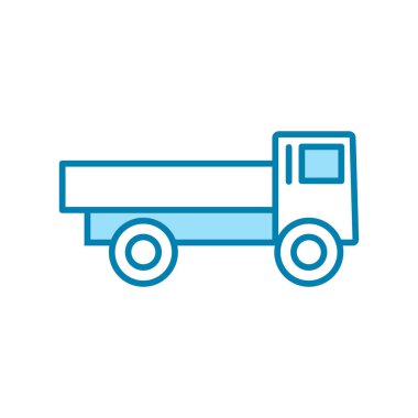 Kamyon simgesi şablonunun İllüstrasyon Vektörü grafiği