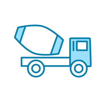 Kamyon simgesi şablonunun İllüstrasyon Vektörü grafiği