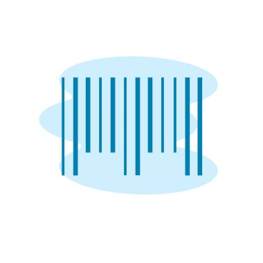 Barkod simgesi şablonunun İllüstrasyon Vektörü grafiği