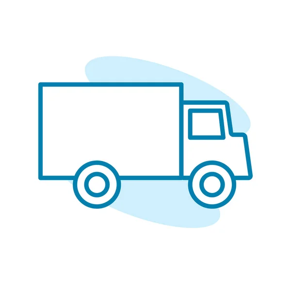 Illustratie Vector Grafiek Van Truck Pictogram Template — Stockvector