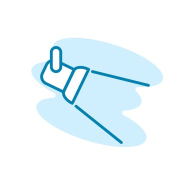 Spot ışığı simge şablonunun İllüstrasyon Vektörü grafiği