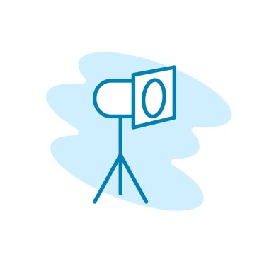 Spot ışığı simge şablonunun İllüstrasyon Vektörü grafiği