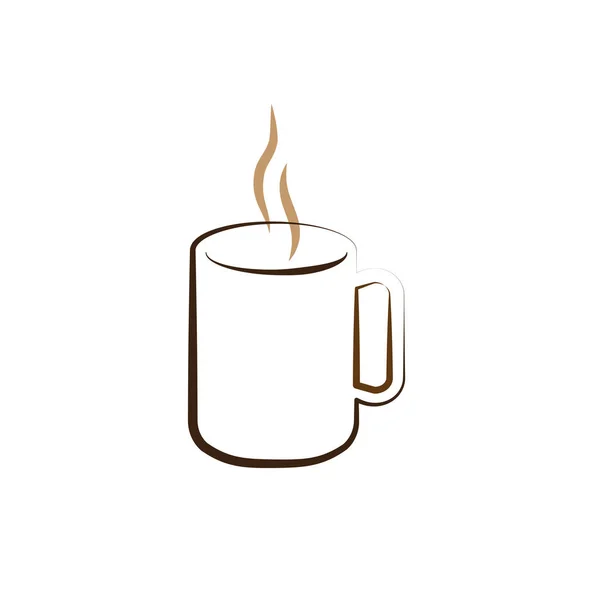 Illustrazione Grafica Vettoriale Del Logo Del Caffè — Vettoriale Stock