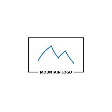 Dağ logosunun İllüstrasyon Vektörü grafiği
