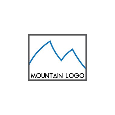 Dağ logosunun İllüstrasyon Vektörü grafiği