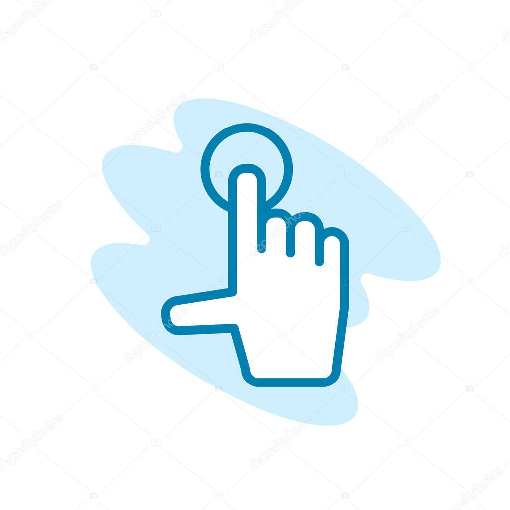 Illustration Vector graphic of touch screen icon template