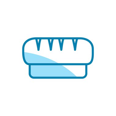 Ekmek simgesi şablonunun İllüstrasyon Vektörü grafiği