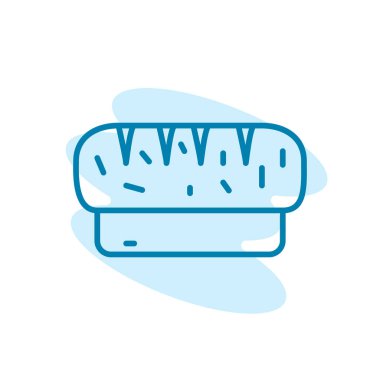 Ekmek simgesi şablonunun İllüstrasyon Vektörü grafiği