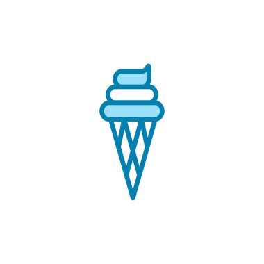 Dondurma simgesi şablonunun İllüstrasyon Vektörü grafiği
