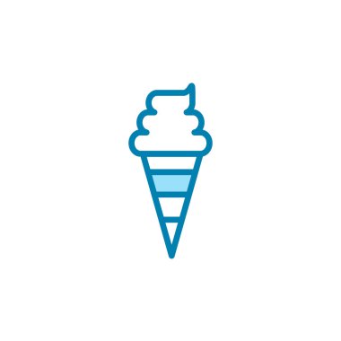Dondurma simgesi şablonunun İllüstrasyon Vektörü grafiği