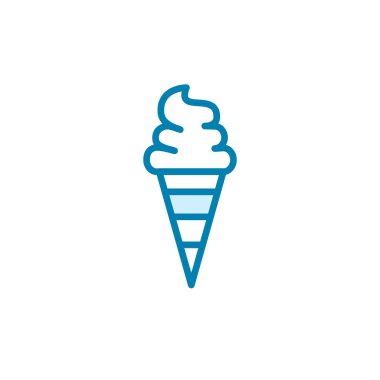 Dondurma simgesi şablonunun İllüstrasyon Vektörü grafiği
