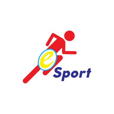 E spor simgesinin İllüstrasyon Vektörü grafiği