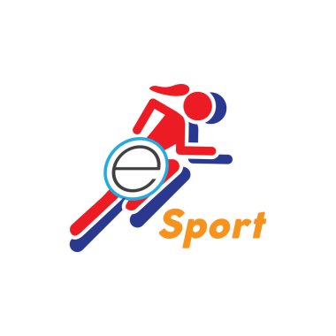 E spor simgesinin İllüstrasyon Vektörü grafiği