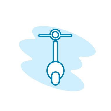 Motosiklet simgesi şablonunun İllüstrasyon Vektörü grafiği