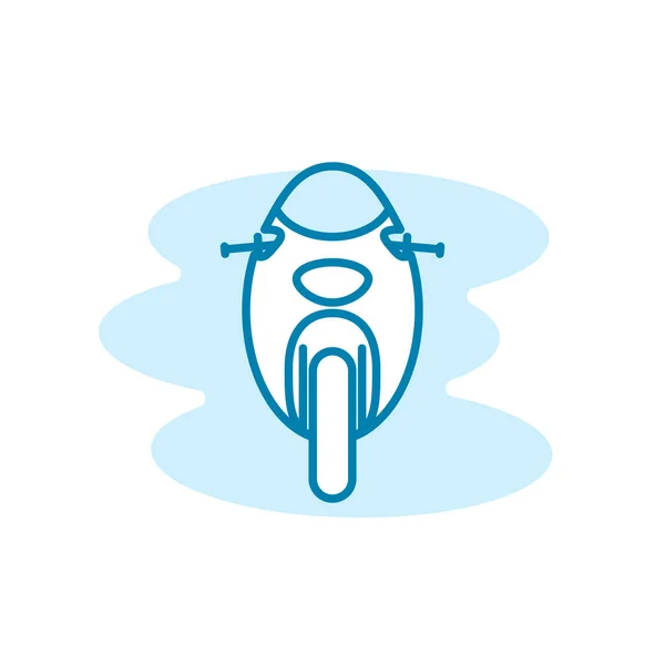 Illustration Vector Graphic Motorcycle Icon Template — Stock Vector